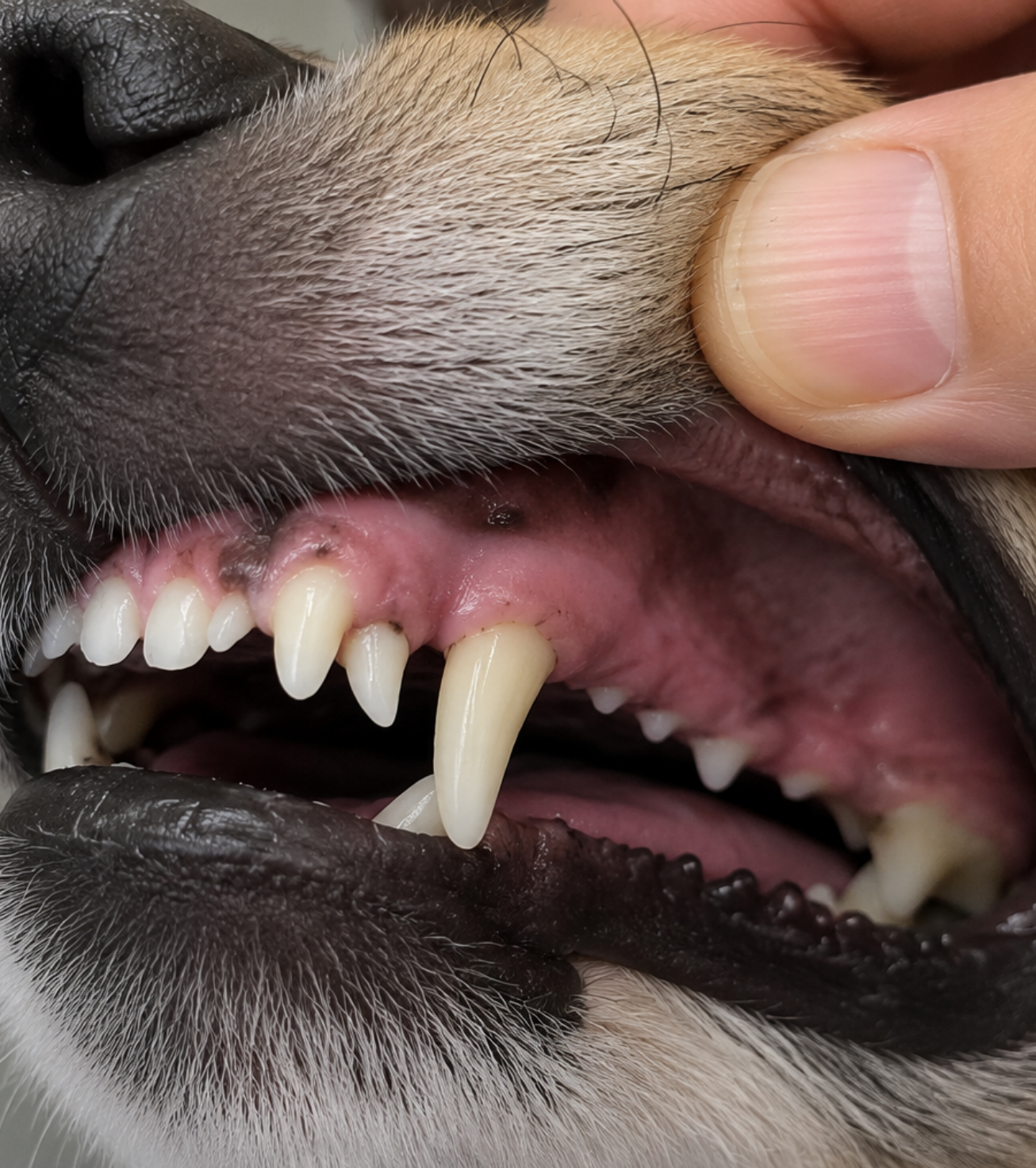 Vetland - Persistent Deciduous Teeth - Canine Teeth double fang